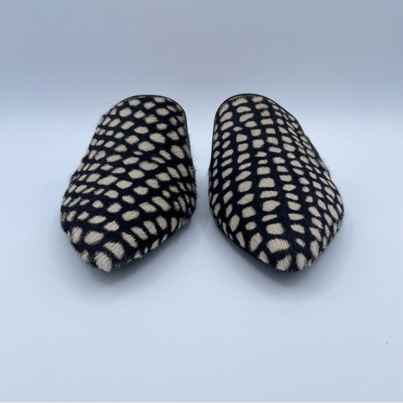 Jenni Kayne Honey Giraffe Mules 7 Black & Natural - Picture 4 of 16